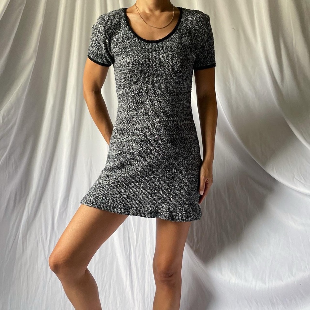 90s Crewneck Knit Mini Dress